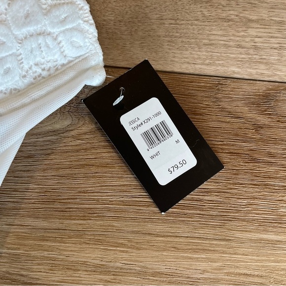 NWT Fredericks of Hollywood Medium White Jessica Floral Lace Corset $80 - Picture 3 of 6